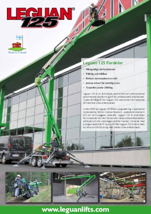 Knikarmhoogwerkers op rupsbanden Avant Tecno Leguan 125M2