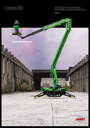 Knikarmhoogwerkers op rupsbanden Avant Tecno Leguan 225