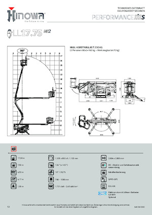 Knikarmhoogwerkers op rupsbanden Hinowa Lightlift 17.75 Performance IIIS MK3