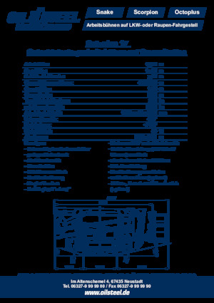 Knikarmhoogwerkers op rupsbanden Oil & Steel Octoplus 17