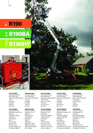 Knikarmhoogwerkers op rupsbanden Easy Lift R190