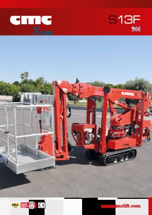 Knikarmhoogwerkers op rupsbanden CMC S13F