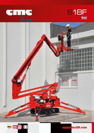 Knikarmhoogwerkers op rupsbanden CMC S18F