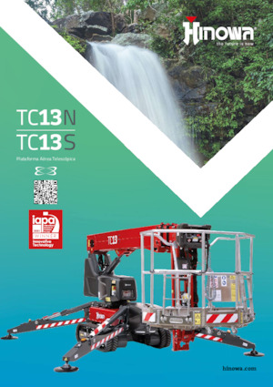 Knikarmhoogwerkers op rupsbanden Hinowa TeleCrawler 13S