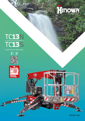 Knikarmhoogwerkers op rupsbanden Hinowa TeleCrawler 13S