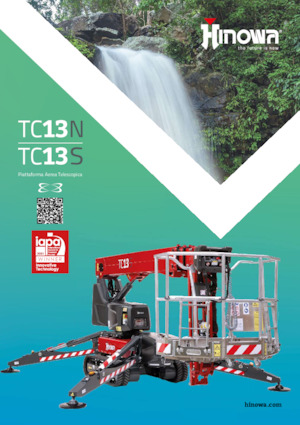Knikarmhoogwerkers op rupsbanden Hinowa TeleCrawler 13S