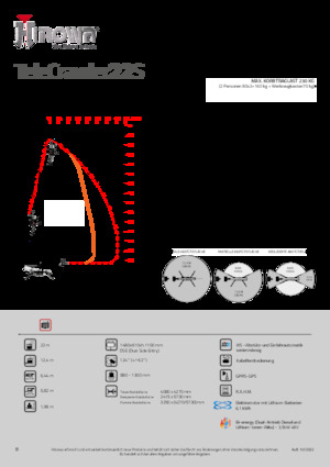 Knikarmhoogwerkers op rupsbanden Hinowa TeleCrawler 22S