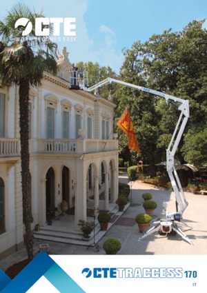 Knikarmhoogwerkers op rupsbanden CTE Traccess 170 E