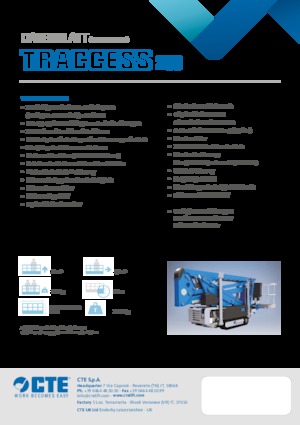 Knikarmhoogwerkers op rupsbanden CTE Traccess 200