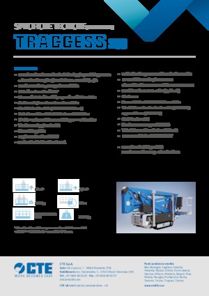 Knikarmhoogwerkers op rupsbanden CTE Traccess 200