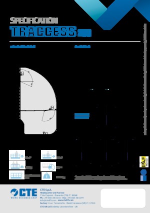 Knikarmhoogwerkers op rupsbanden CTE Traccess 230