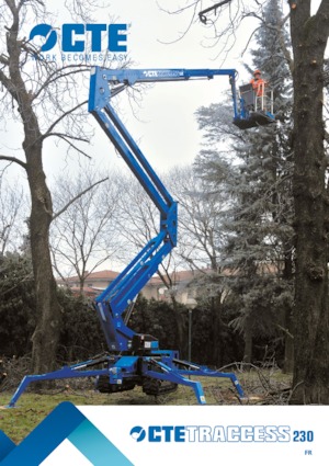 Knikarmhoogwerkers op rupsbanden CTE Traccess 230 Winch