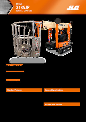 Knikarmhoogwerkers op rupsbanden JLG X13SJP