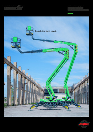 Knikarmhoogwerkers op rupsbanden Leguan 225