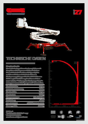 Knikarmhoogwerkers op rupsbanden CMC i27