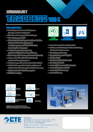 Knikarmhoogwerkers op rupsbanden CTE Traccess 160 E