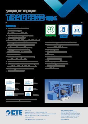 Knikarmhoogwerkers op rupsbanden CTE Traccess 160 E