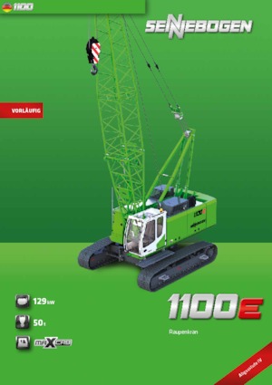 Rupskranen - Traliearm Sennebogen 1100