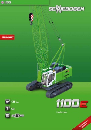 Rupskranen - Traliearm Sennebogen 1100