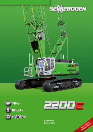 Rupskranen - Traliearm Sennebogen 2200E