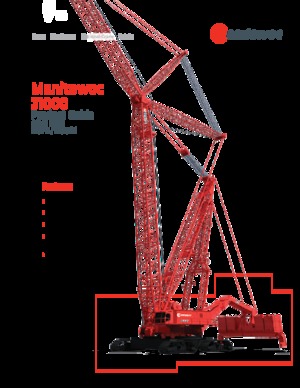 Rupskranen - Traliearm Manitowoc 31000