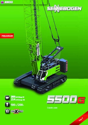 Rupskranen - Traliearm Sennebogen 5500G