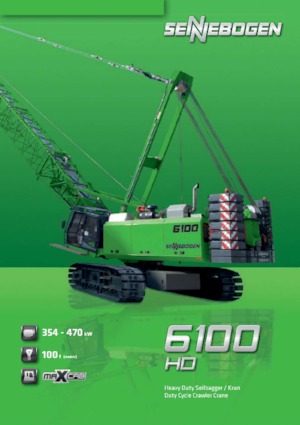 Rupskranen - Traliearm Sennebogen 6100 HD