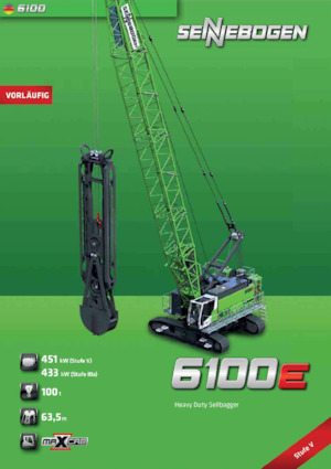 Rupskranen - Traliearm Sennebogen 6100E