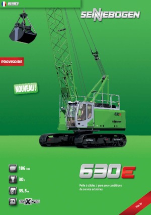 Rupskranen - Traliearm Sennebogen 630 HD 