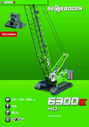 Rupskranen - Traliearm Sennebogen 6300 HD