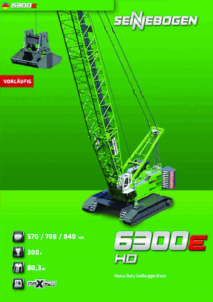 Rupskranen - Traliearm Sennebogen 6300E