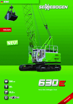 Rupskranen - Traliearm Sennebogen 630E