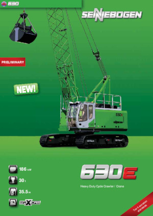 Rupskranen - Traliearm Sennebogen 630E