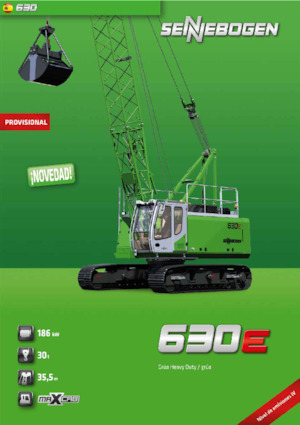 Rupskranen - Traliearm Sennebogen 630E