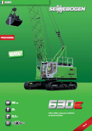 Rupskranen - Traliearm Sennebogen 630E