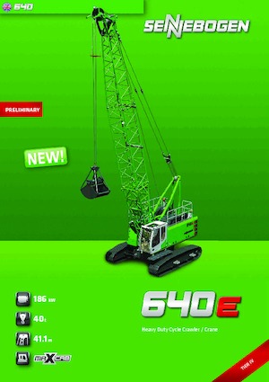 Rupskranen - Traliearm Sennebogen 640 HD