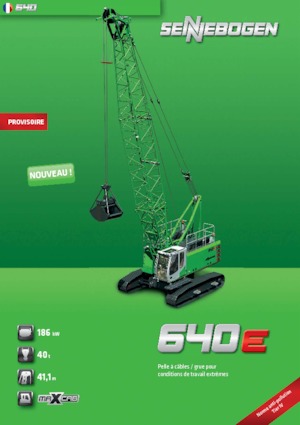 Rupskranen - Traliearm Sennebogen 640 HD
