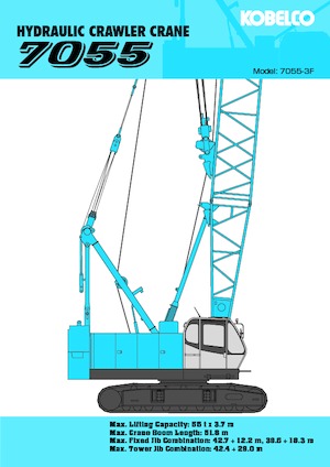 Rupskranen - Traliearm Kobelco 7055