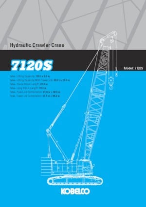 Rupskranen - Traliearm Kobelco 7120S