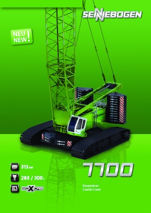 Rupskranen - Traliearm Sennebogen 7700