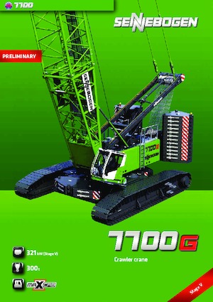 Rupskranen - Traliearm Sennebogen 7700G