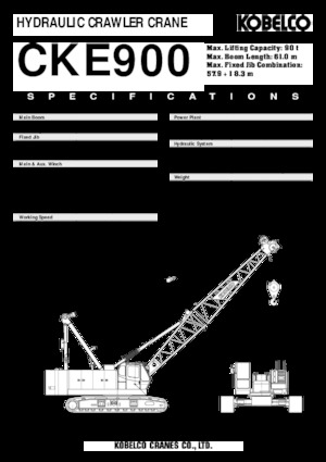 Rupskranen - Traliearm Kobelco CKE 900