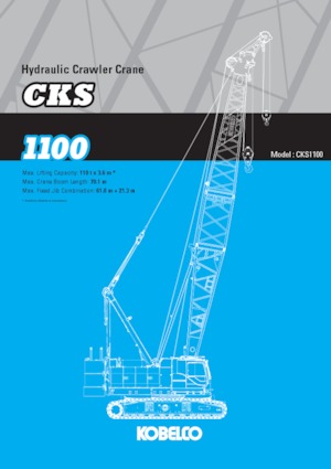 Rupskranen - Traliearm Kobelco CKS1100
