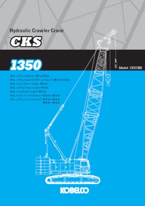 Rupskranen - Traliearm Kobelco CKS1350