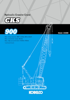 Rupskranen - Traliearm Kobelco CKS900