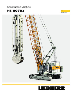 Rupskranen - Traliearm Liebherr HS 8070.1