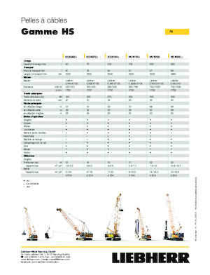 Rupskranen - Traliearm Liebherr HS 8070.1