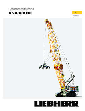 Rupskranen - Traliearm Liebherr HS 8300.1