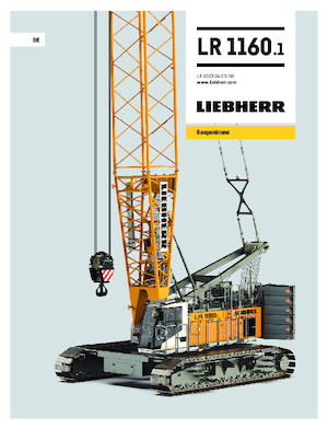 Rupskranen - Traliearm Liebherr LR 1160.1
