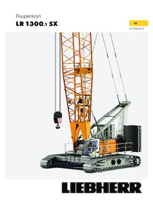 Rupskranen - Traliearm Liebherr LR 1300.1 SX 